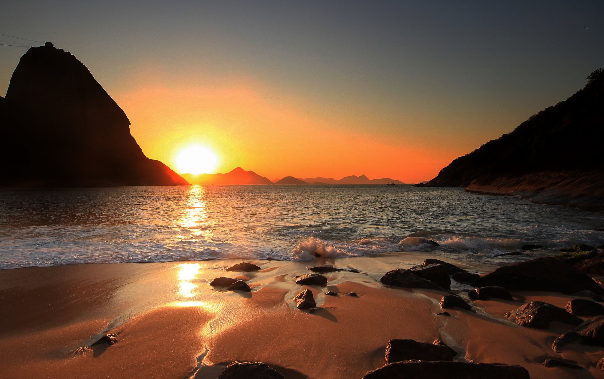 brasilien rio de janeiro rio de janeiro strand felsen sonne