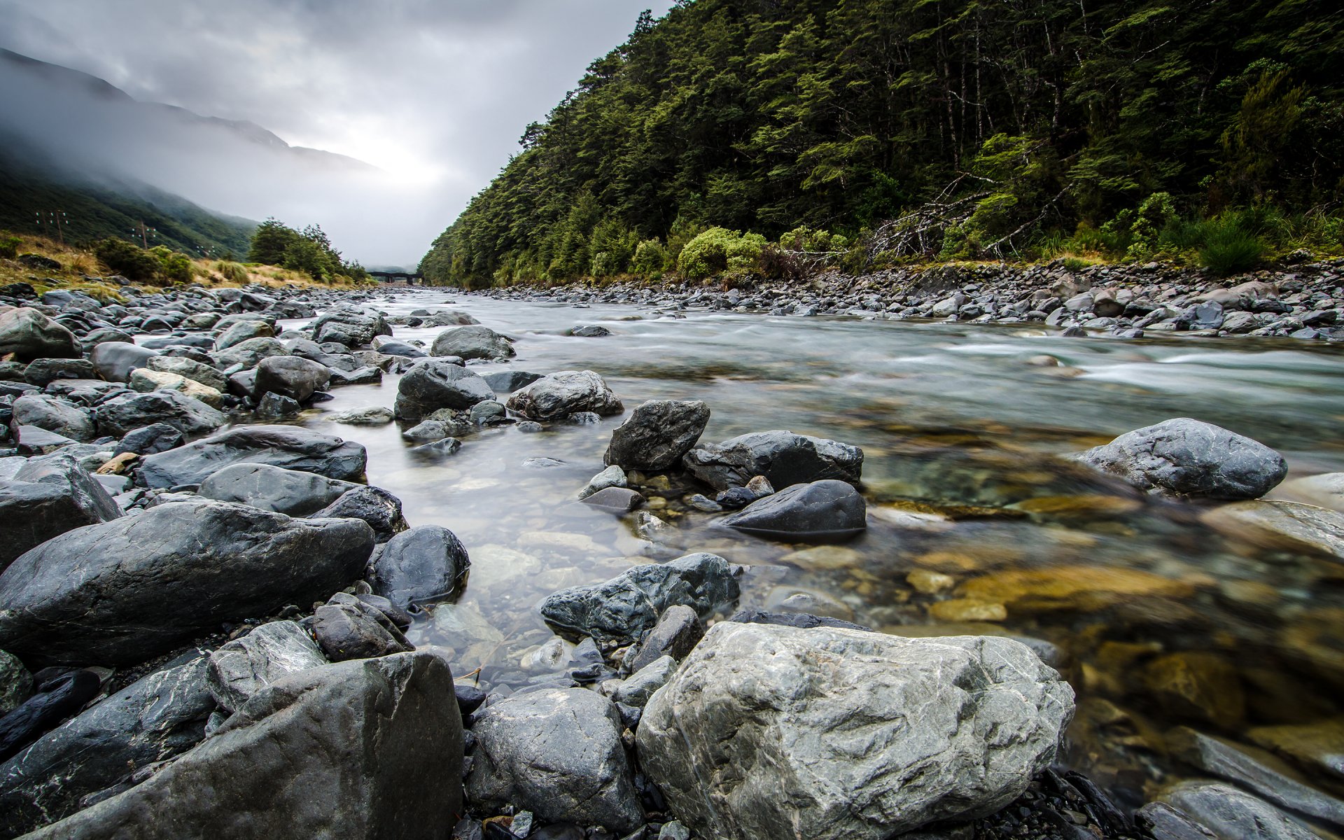 nuova zelanda isola del sud aotearoa te wai-pounamu bealey river