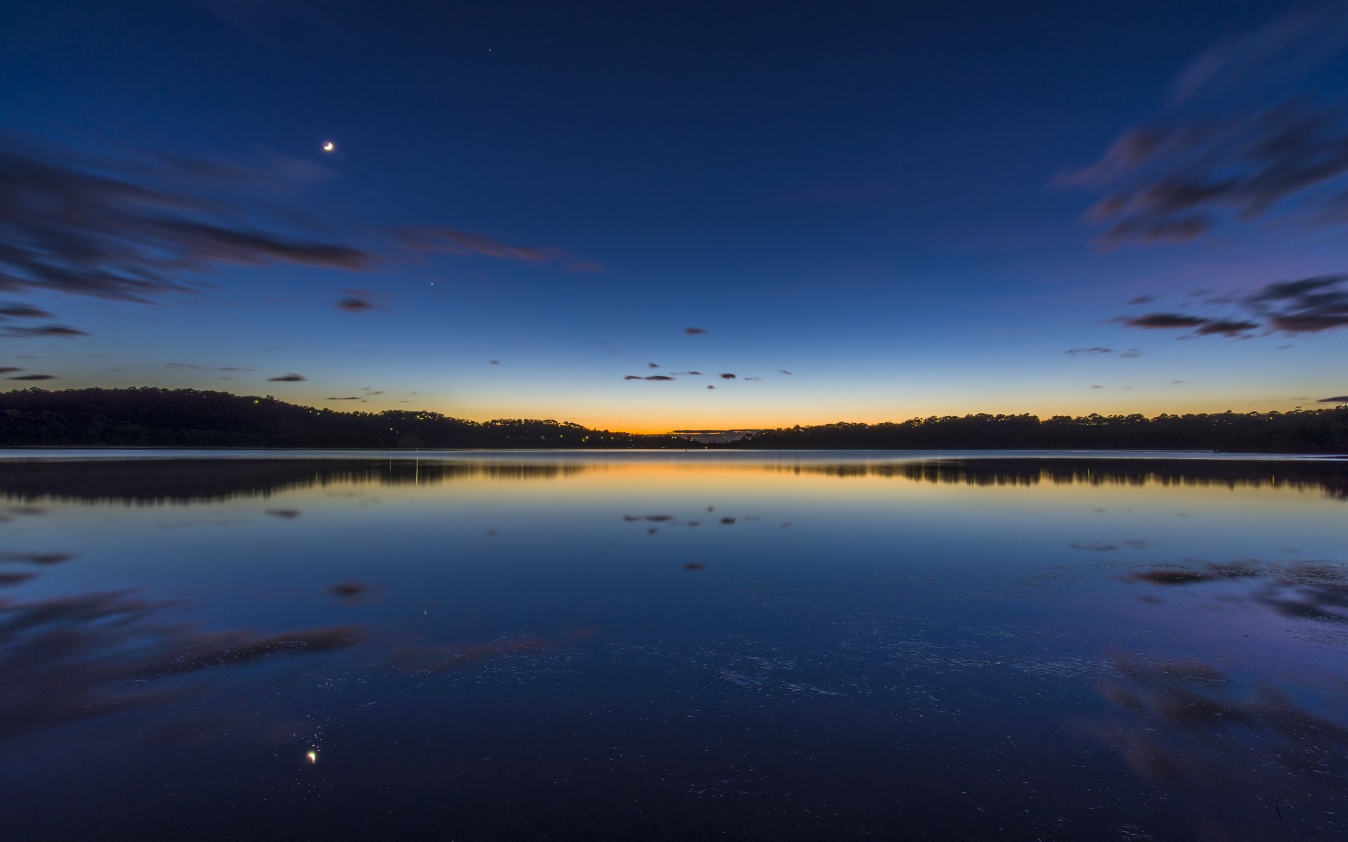 narrabeen lago sydney australia lago natura paesaggio crepuscolo