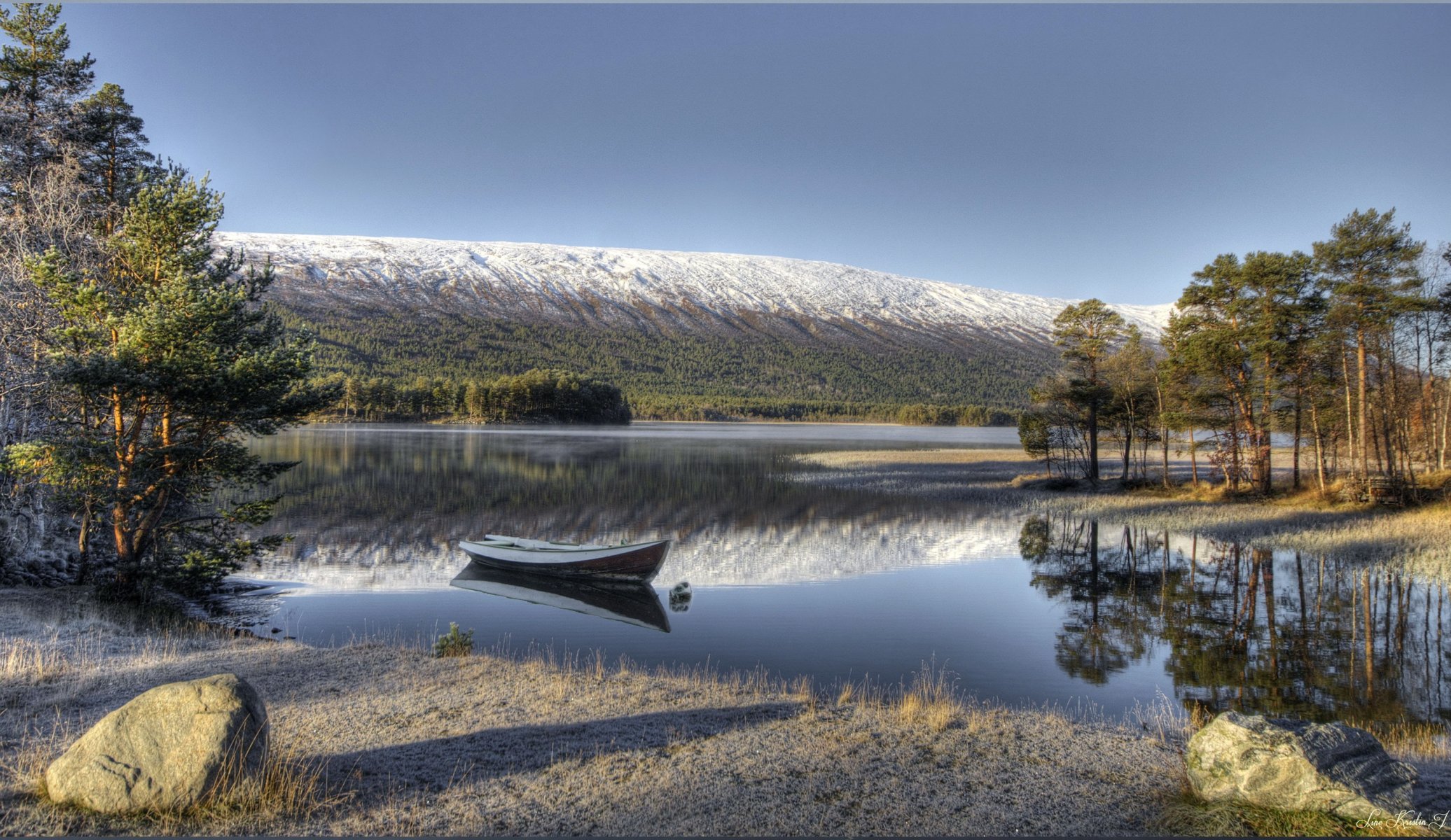 fiume norvegia barca paesaggio lesya hdr natura