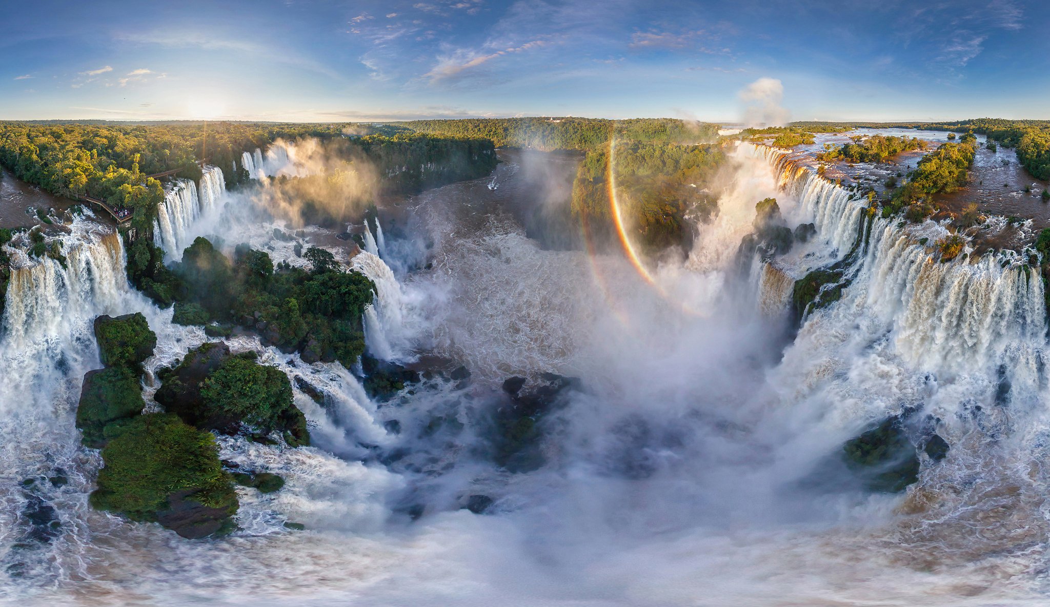 américa del sur argentina brasil cascadas iguazú arco iris