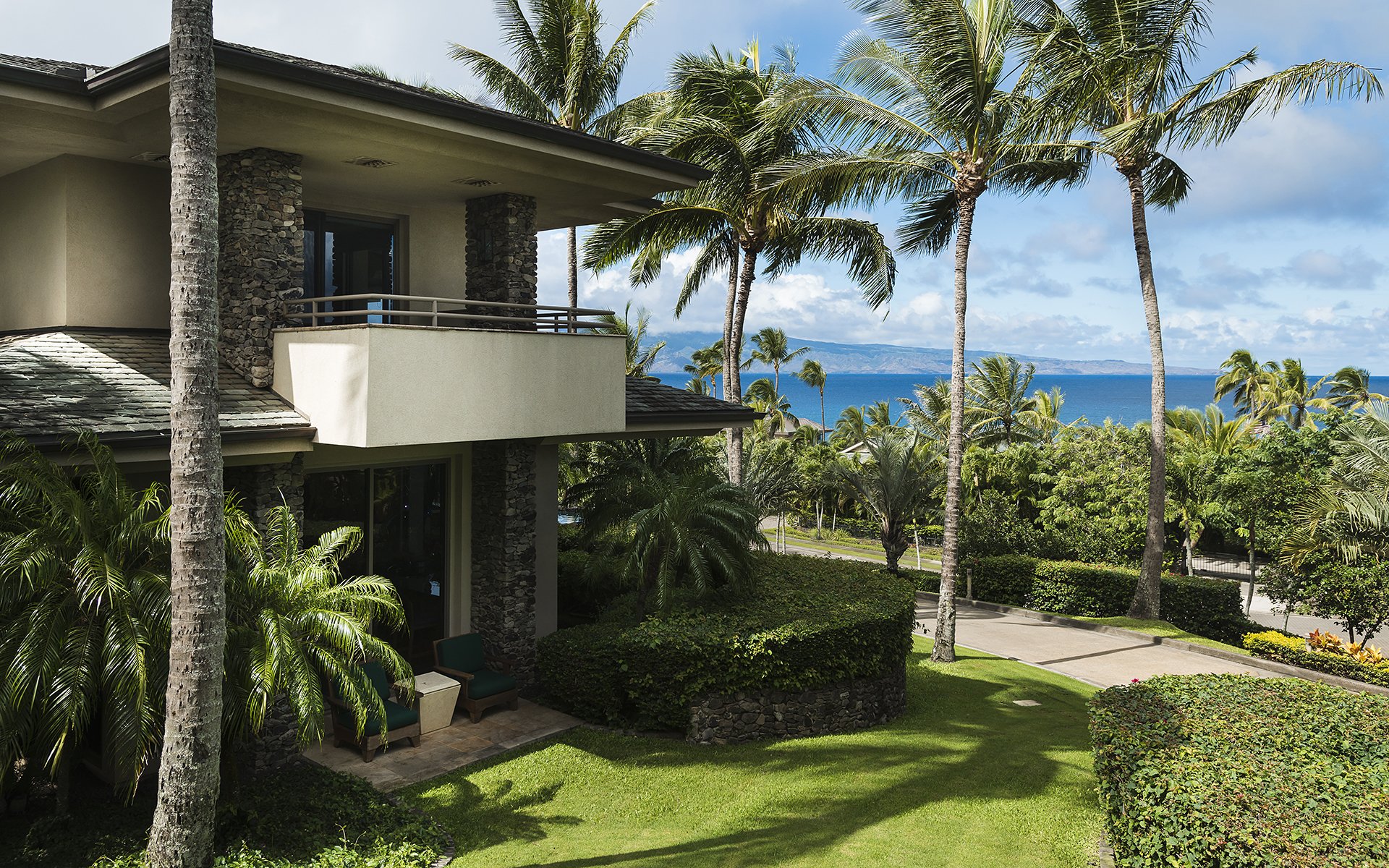 maui hawaii prestigeträchtig zuhause palm pazifik garten