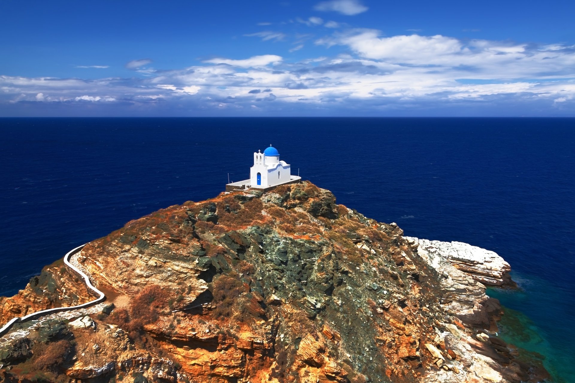 grèce île de sifnos mer église