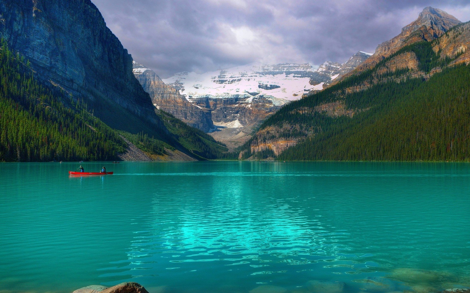 canada parco nazionale emerald lake louise lago