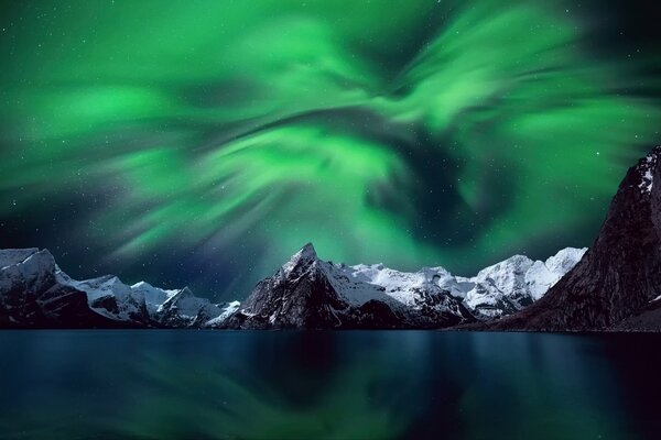 Nordlichter am norwegischen Himmel