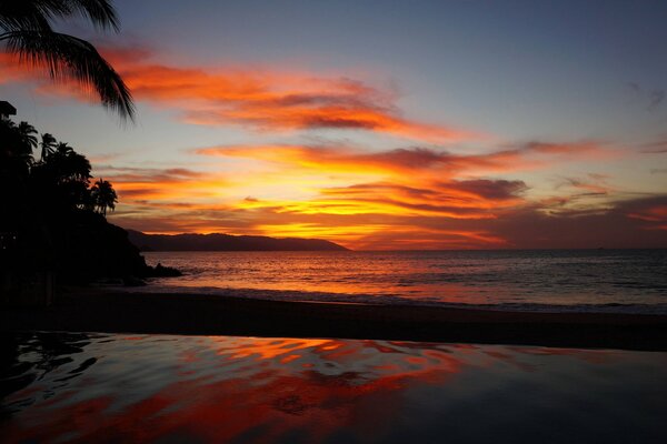 Tramonto ai tropici, dove l oceano è vicino