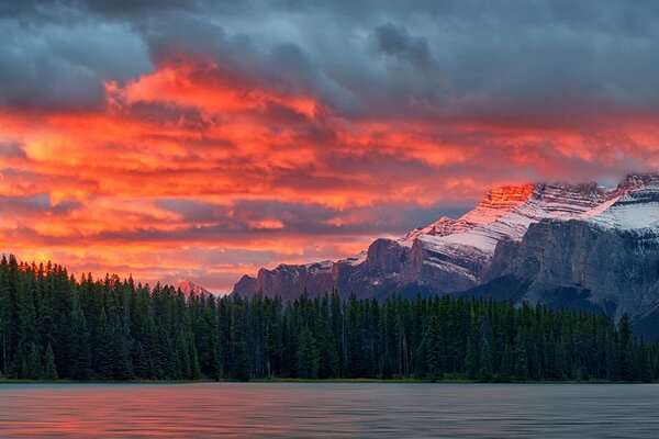 Banff National Park Sonnenuntergang