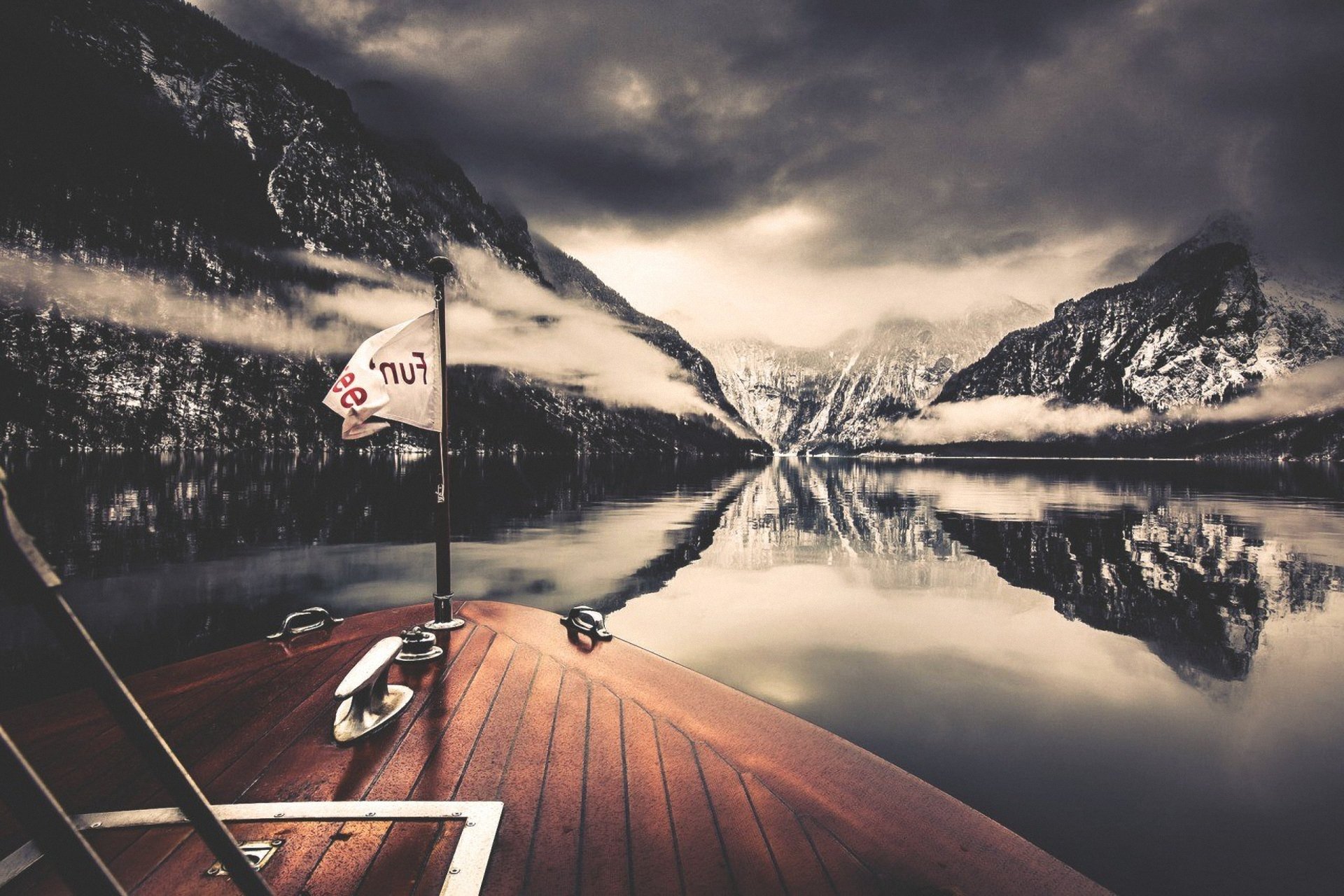 landschaft yacht berge felsen wasser fluss schnee winter himmel wolken wolken reflexion landschaften boot felsen winter boote flüsse