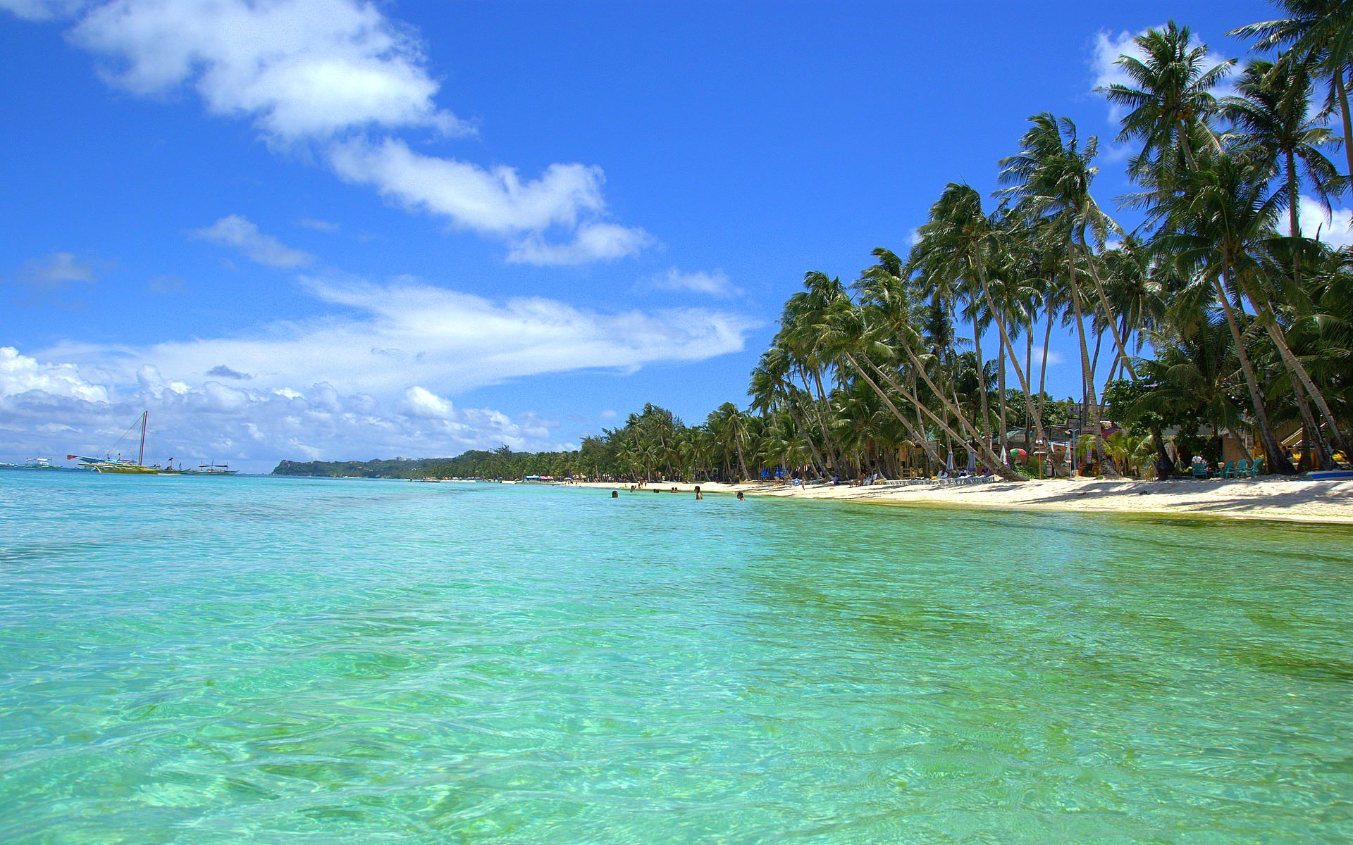 the maldives tropics sky sea beach palm ship yacht