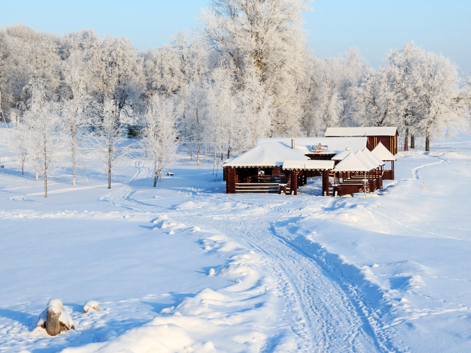 rusia invierno casa nieve naturaleza foto