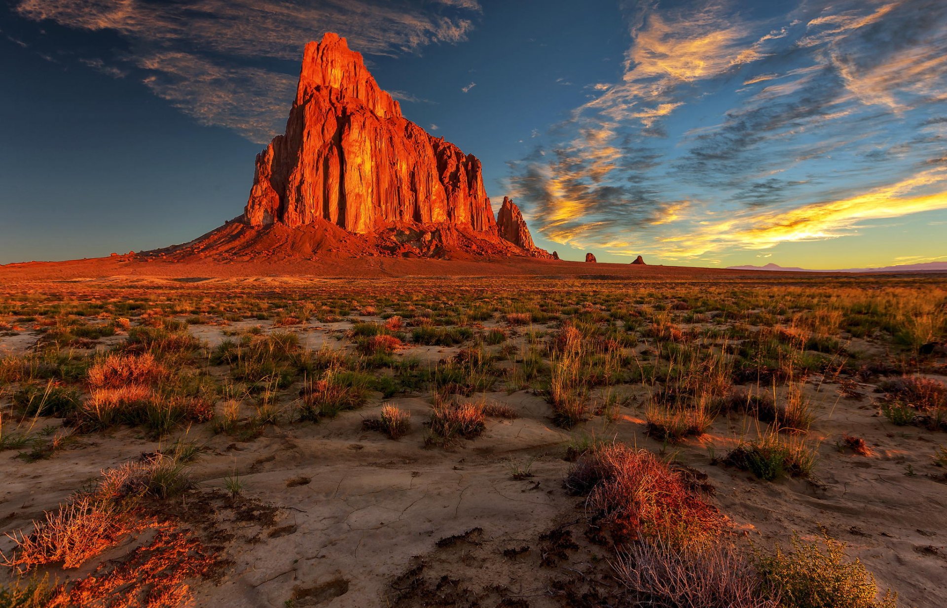 new mexico desert rock nature landscape