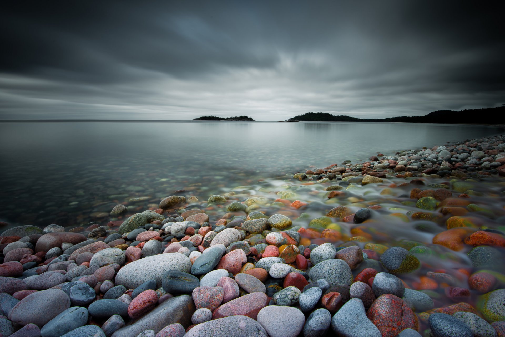 canadá lago ontario nubes gris cielo sombrío día verano agosto