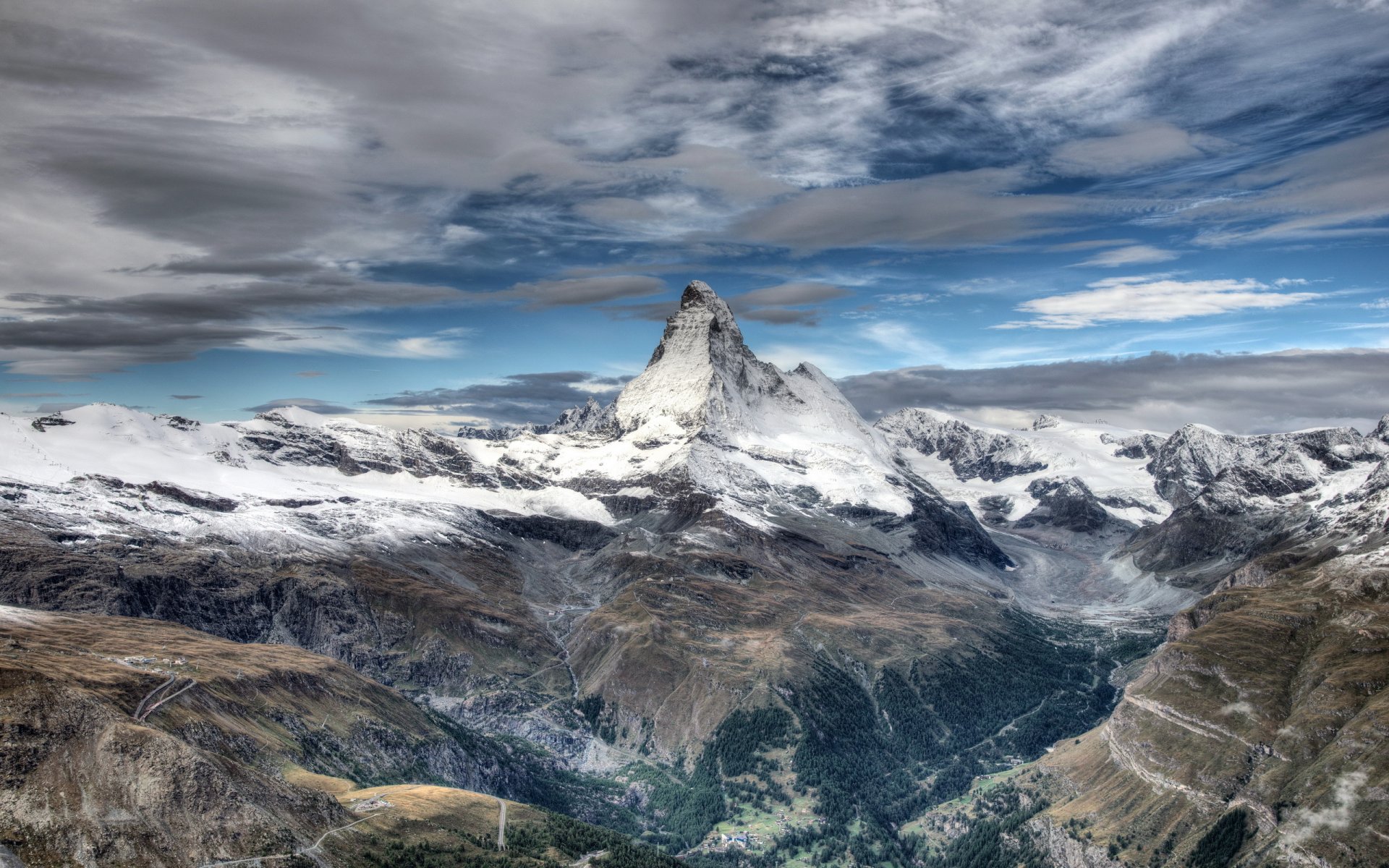 majesteux cervin matterhorn landscape