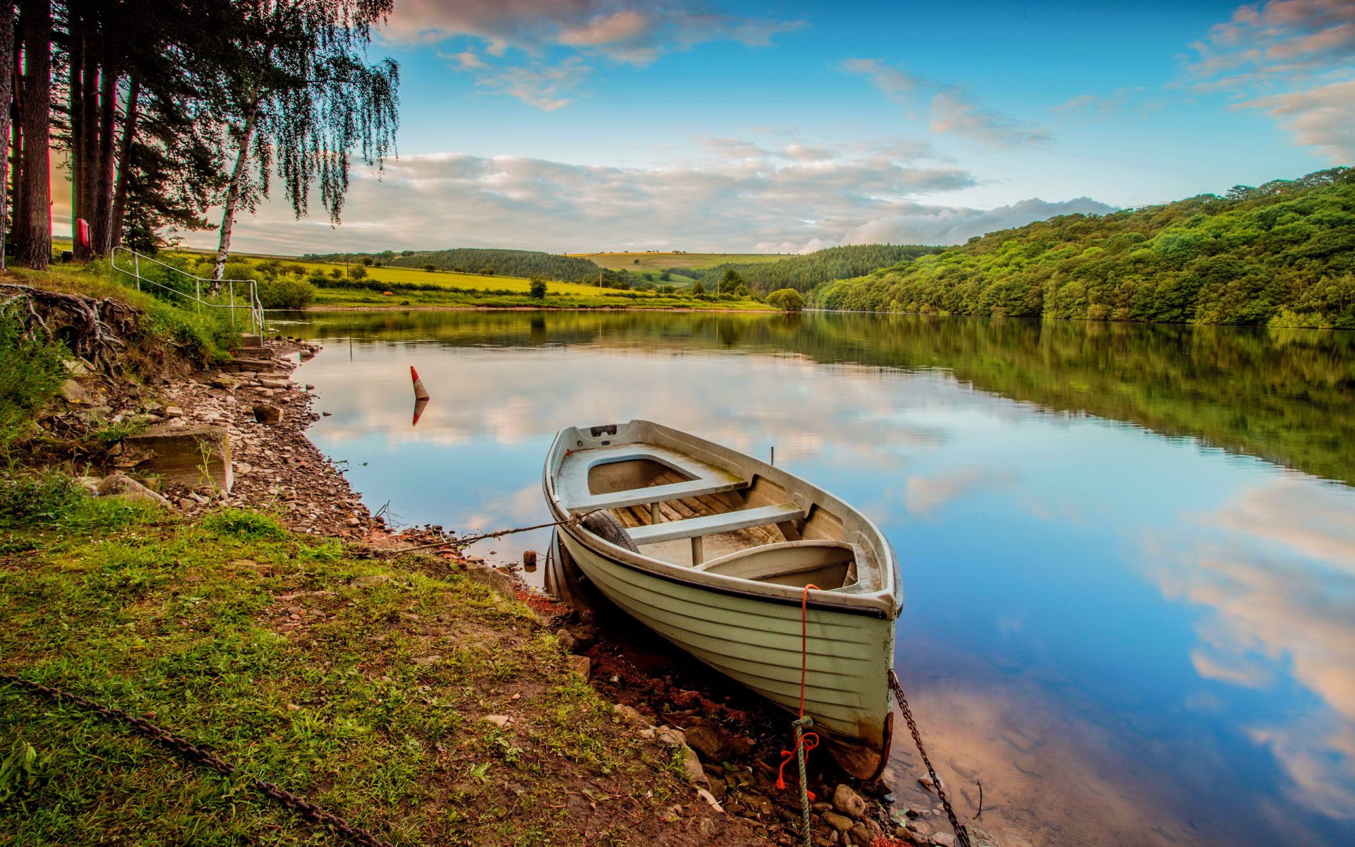 forest river boat summer