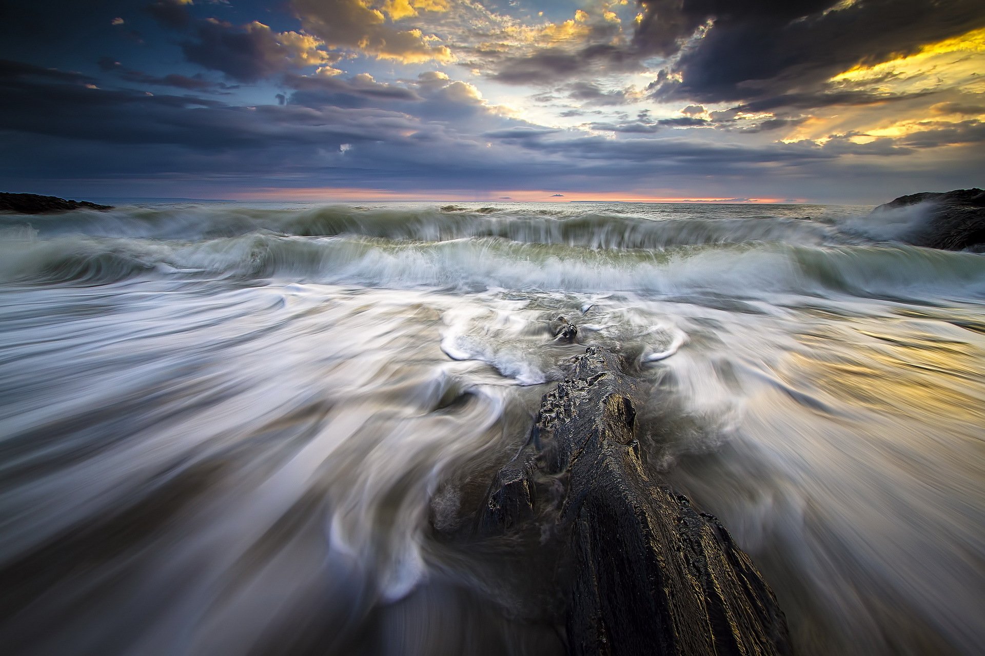 mar olas paisaje