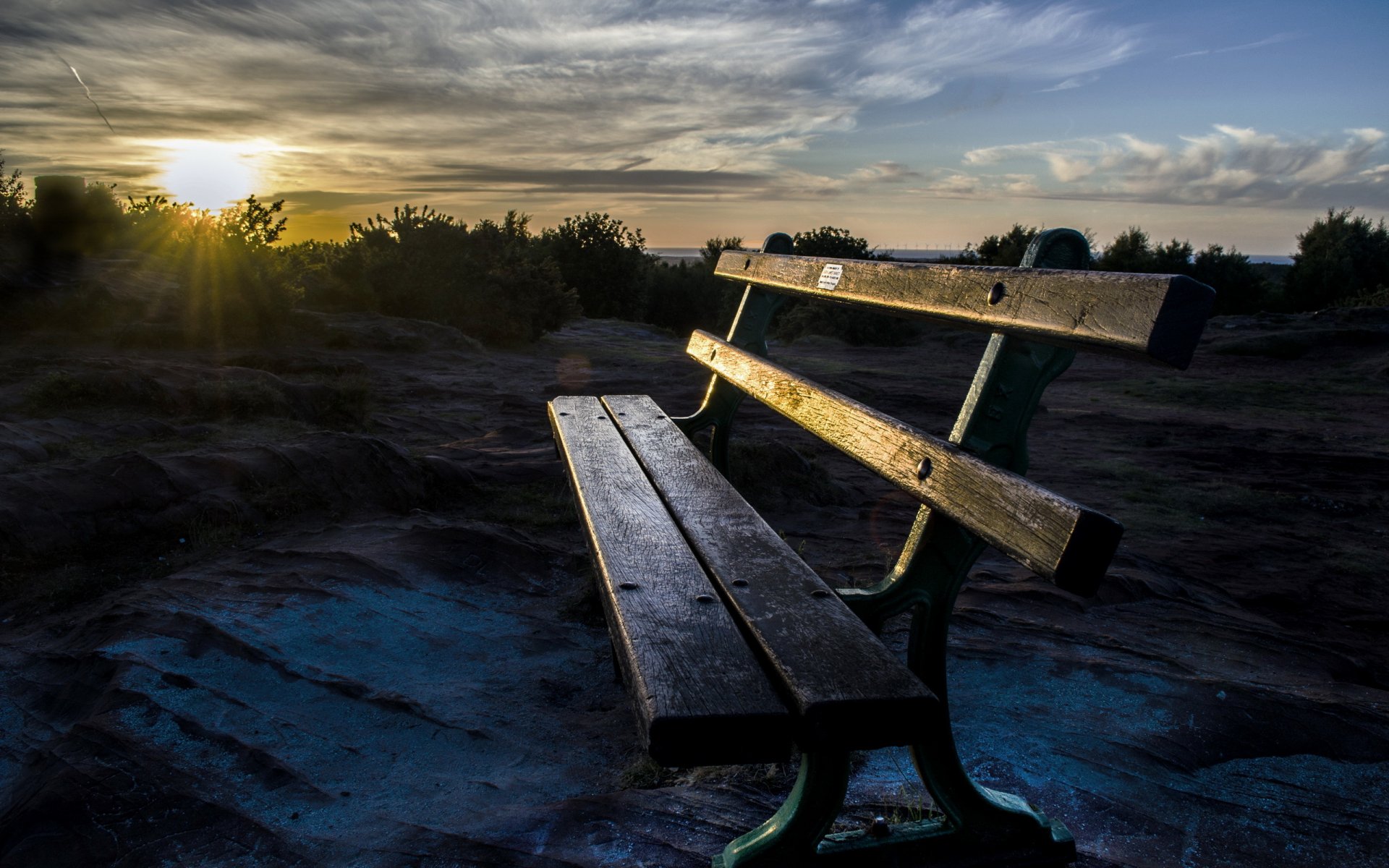 morning bench light