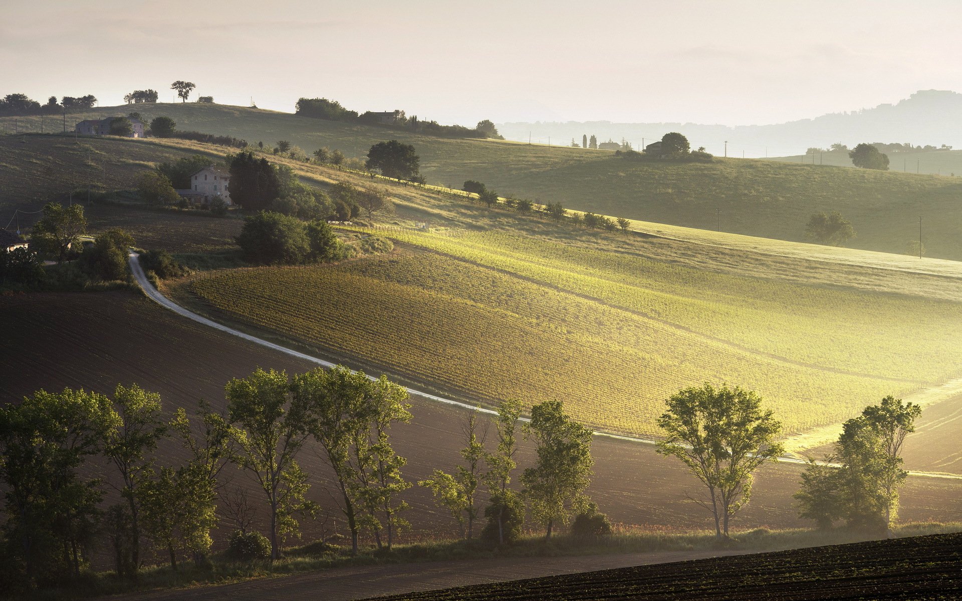 raggi del mattino landscape italiano