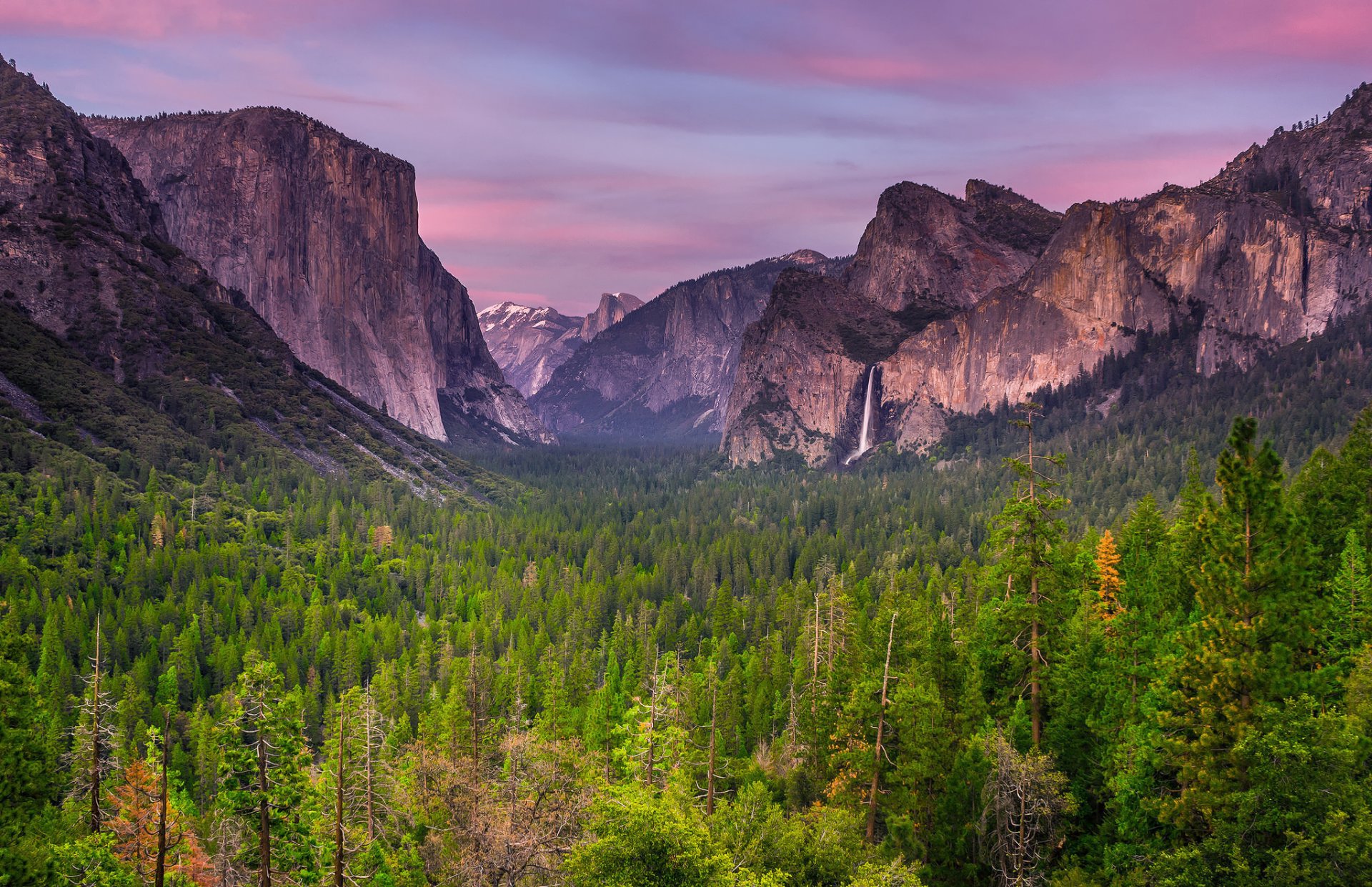 usa kalifornien yosemite national park bäume berge himmel wolken abend sonnenuntergang wald frühling april