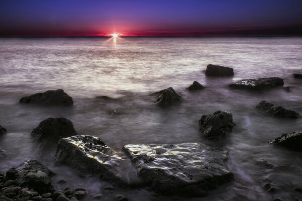 Raging waves in the ocean