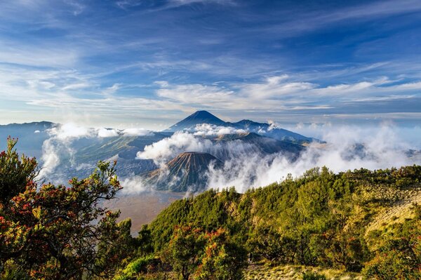 Volcanic complex nature beauty