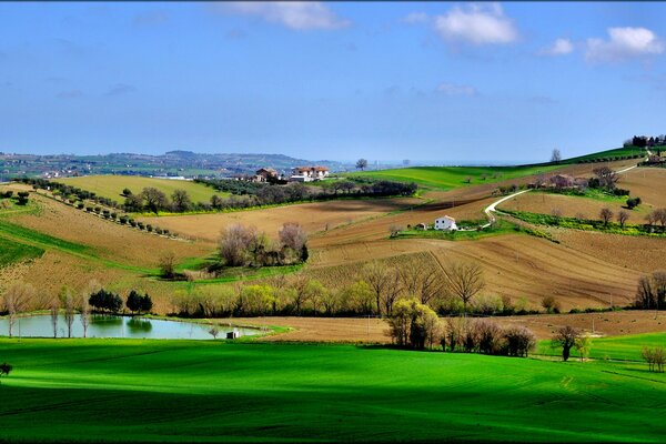 Beautiful view of the hills