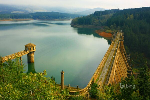 Dam forest river bulgaria