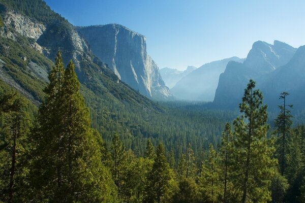 Incredible mountains in the USA Park