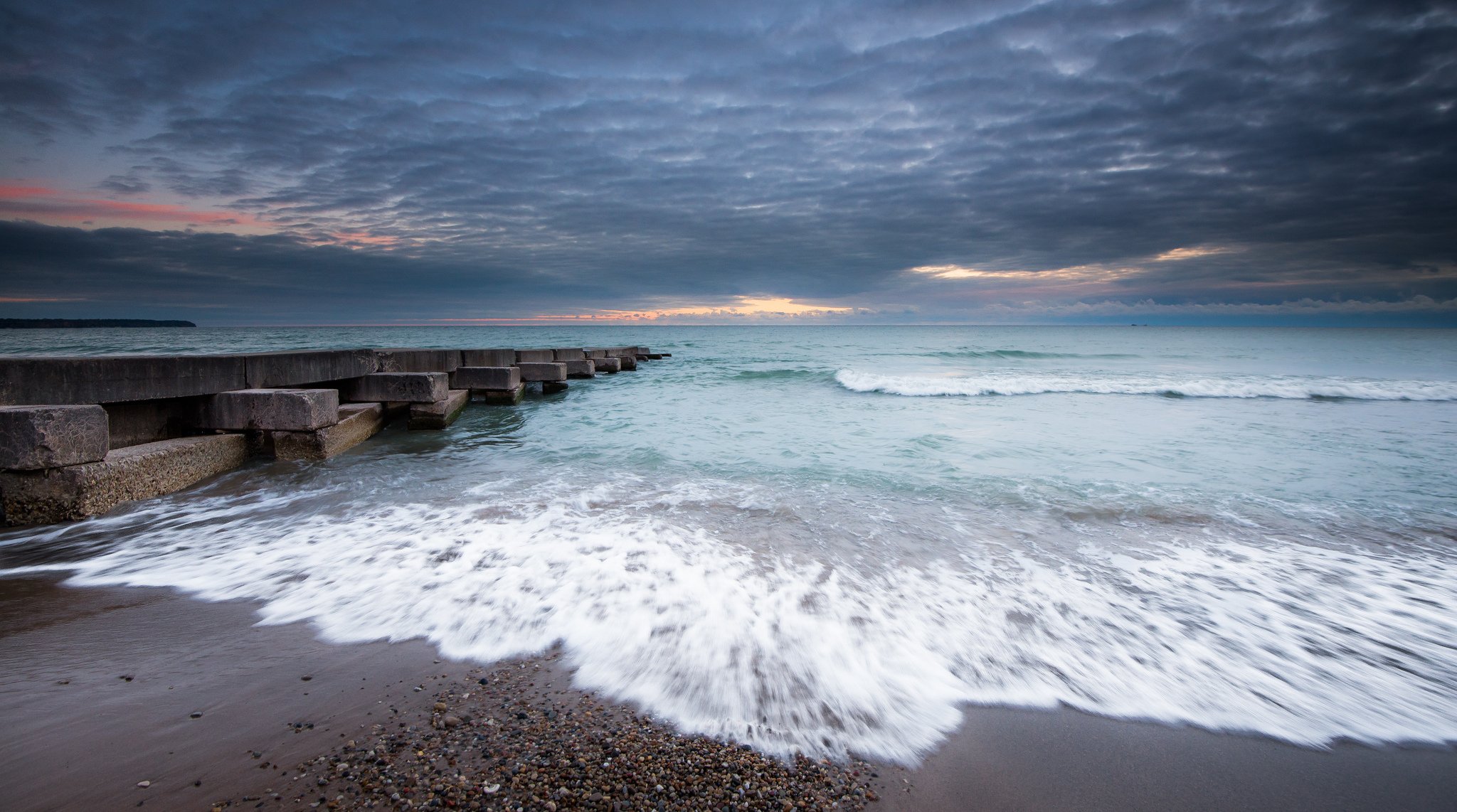 outh africa sea beach coast waves night sky cloud