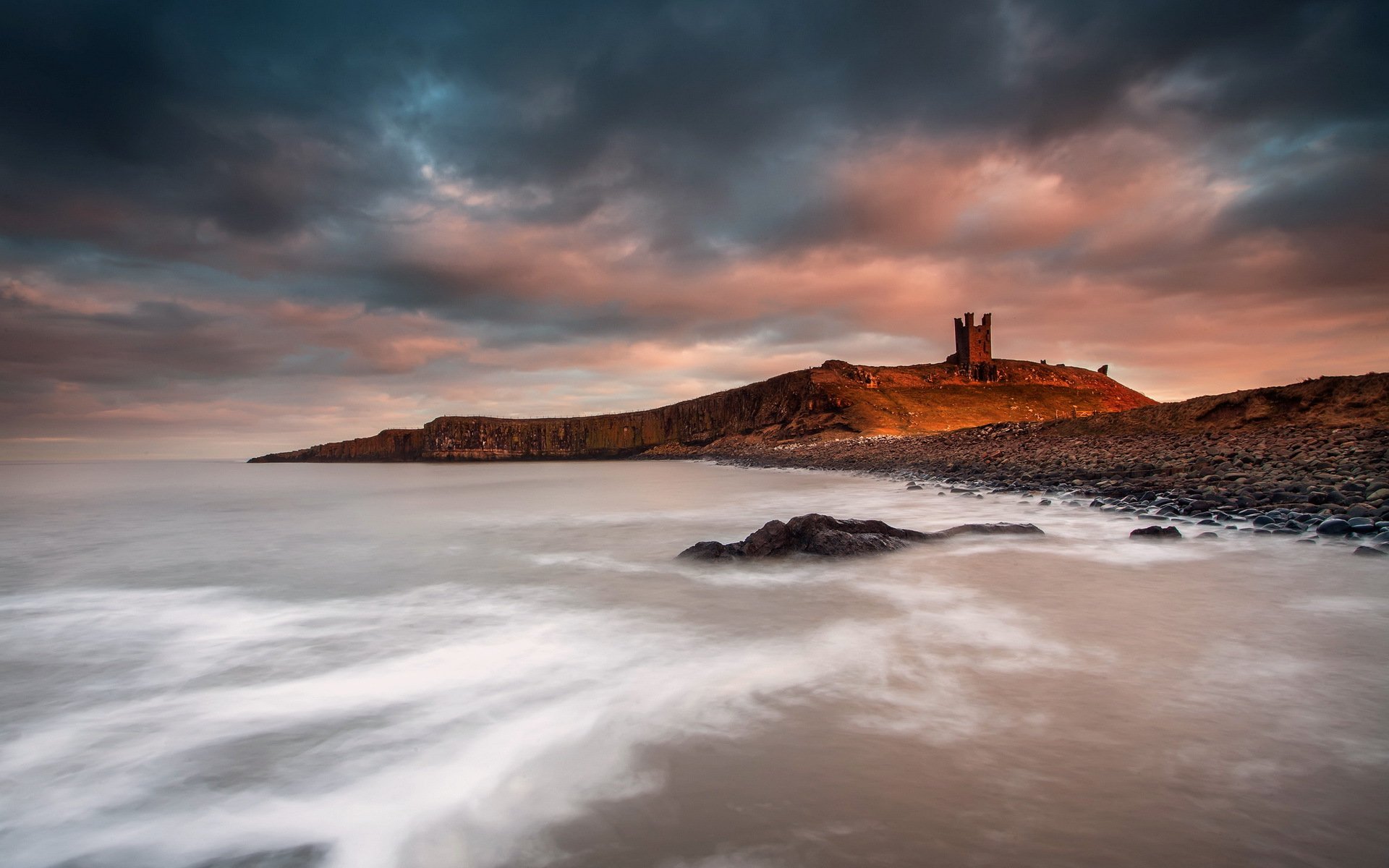 inglaterra craster mar paisaje