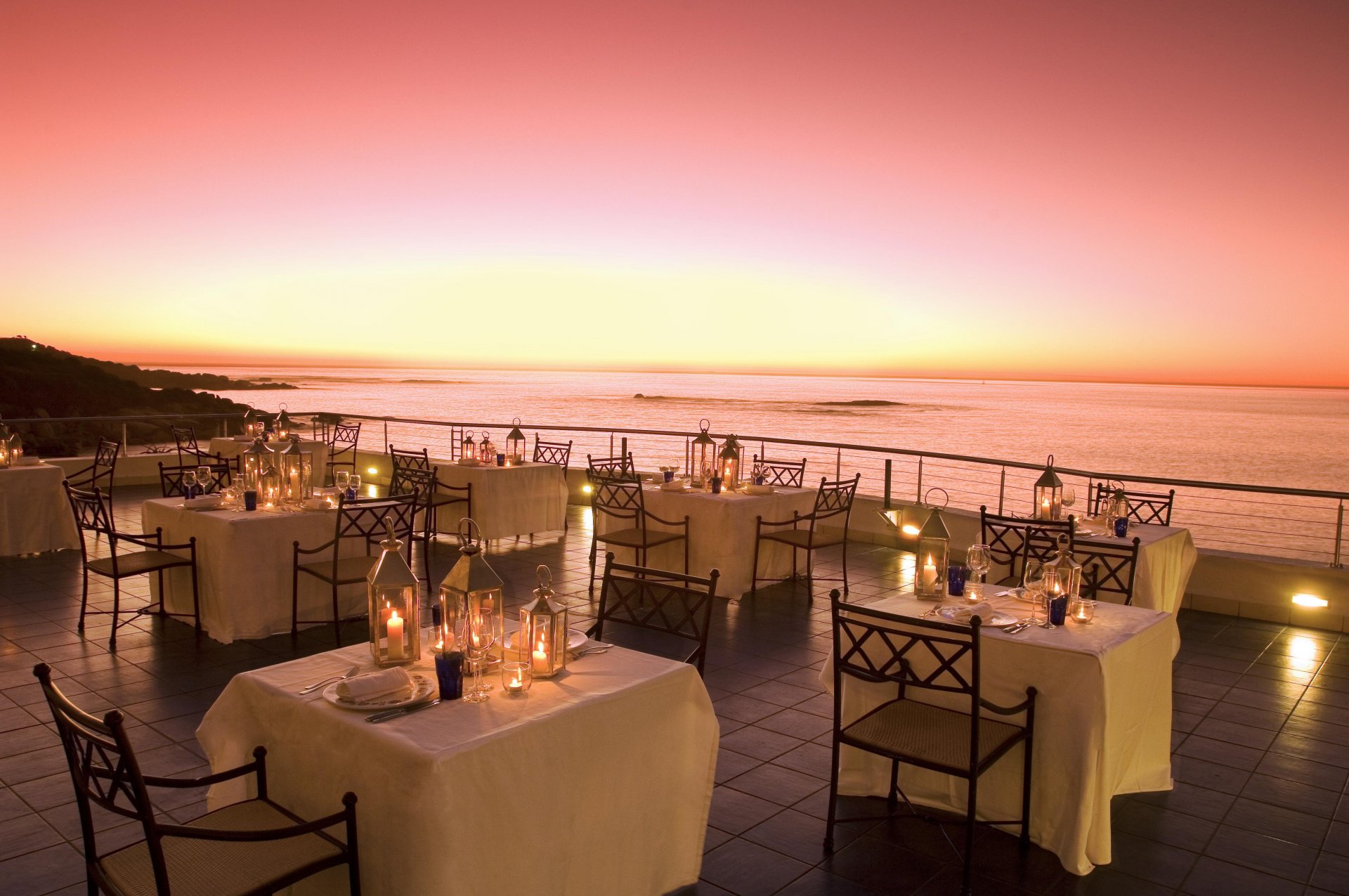 sera oceano candele ristorante sud africa