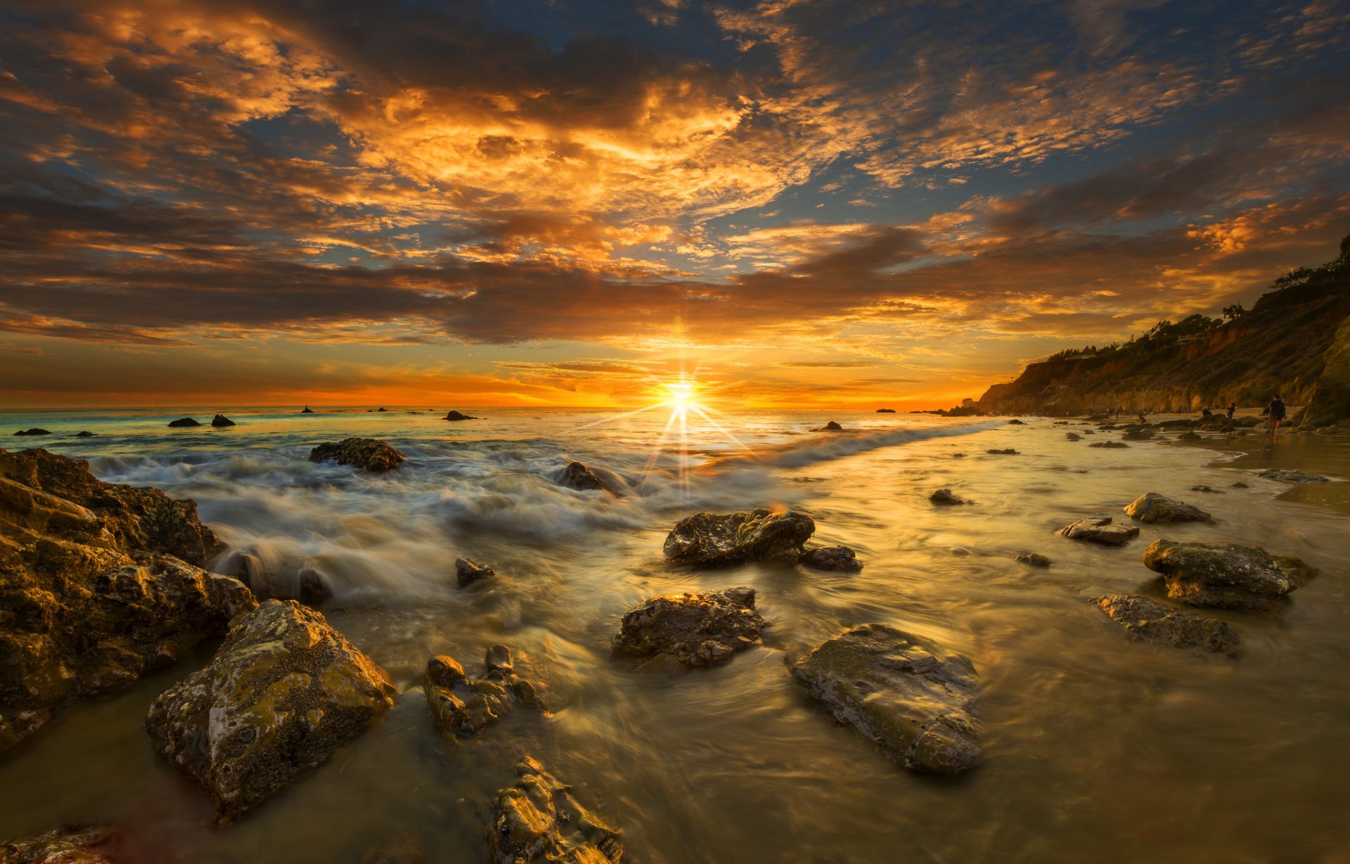 united states california malibu beach sunset