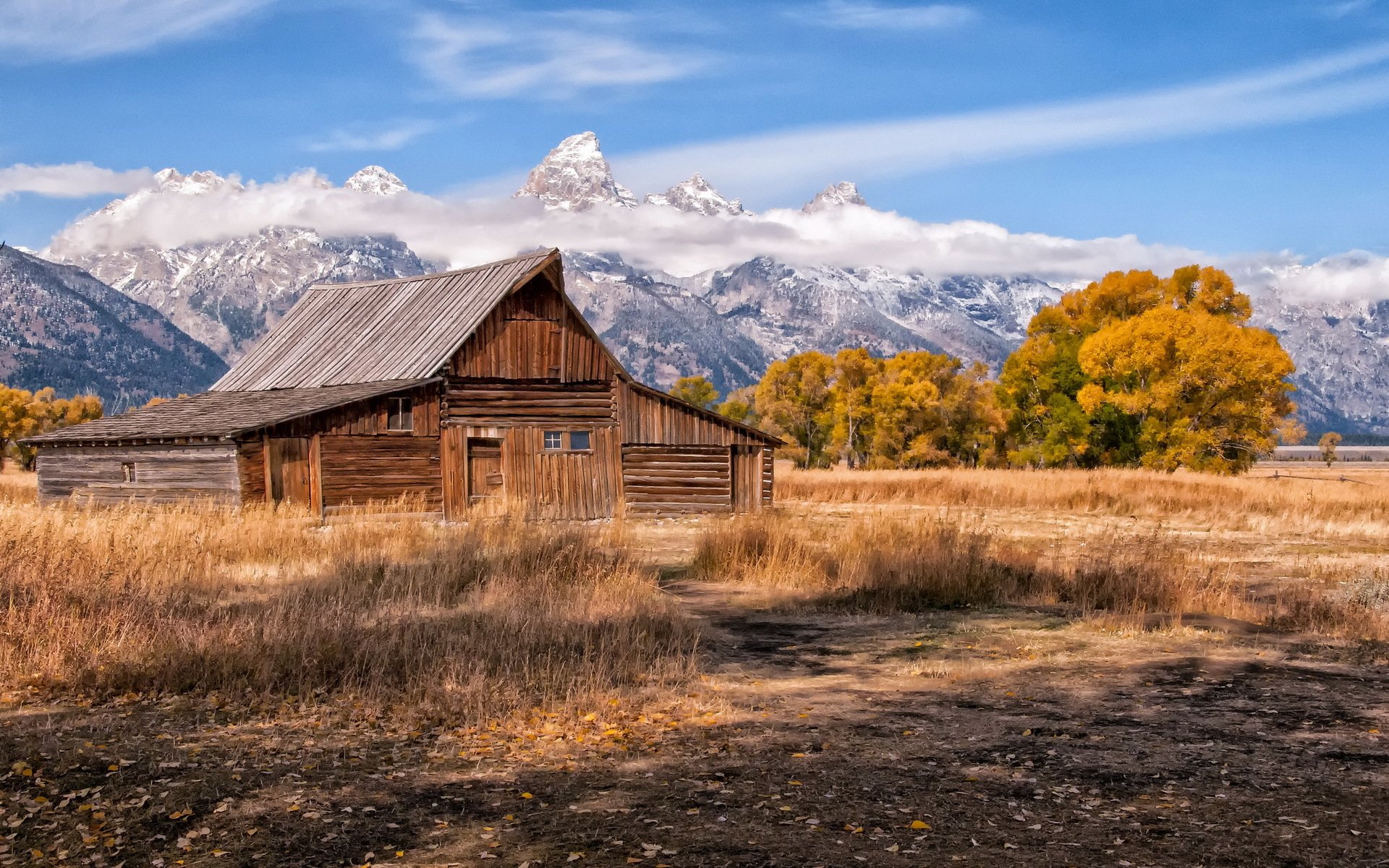 berge himmel landschaft haus