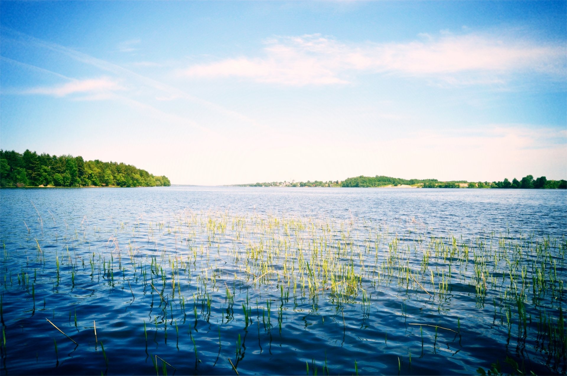 rusia río naturaleza volga cielo