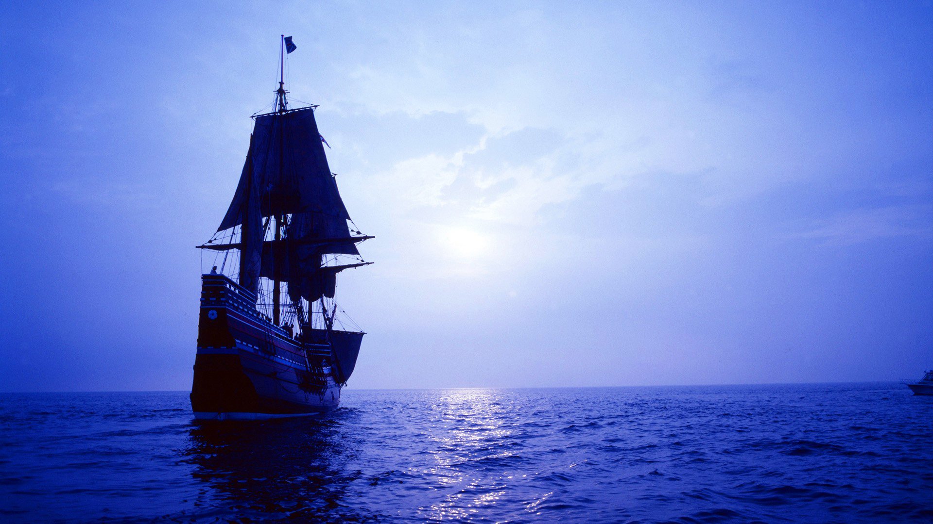 ky clouds sea horizon night sunset ship sailboat