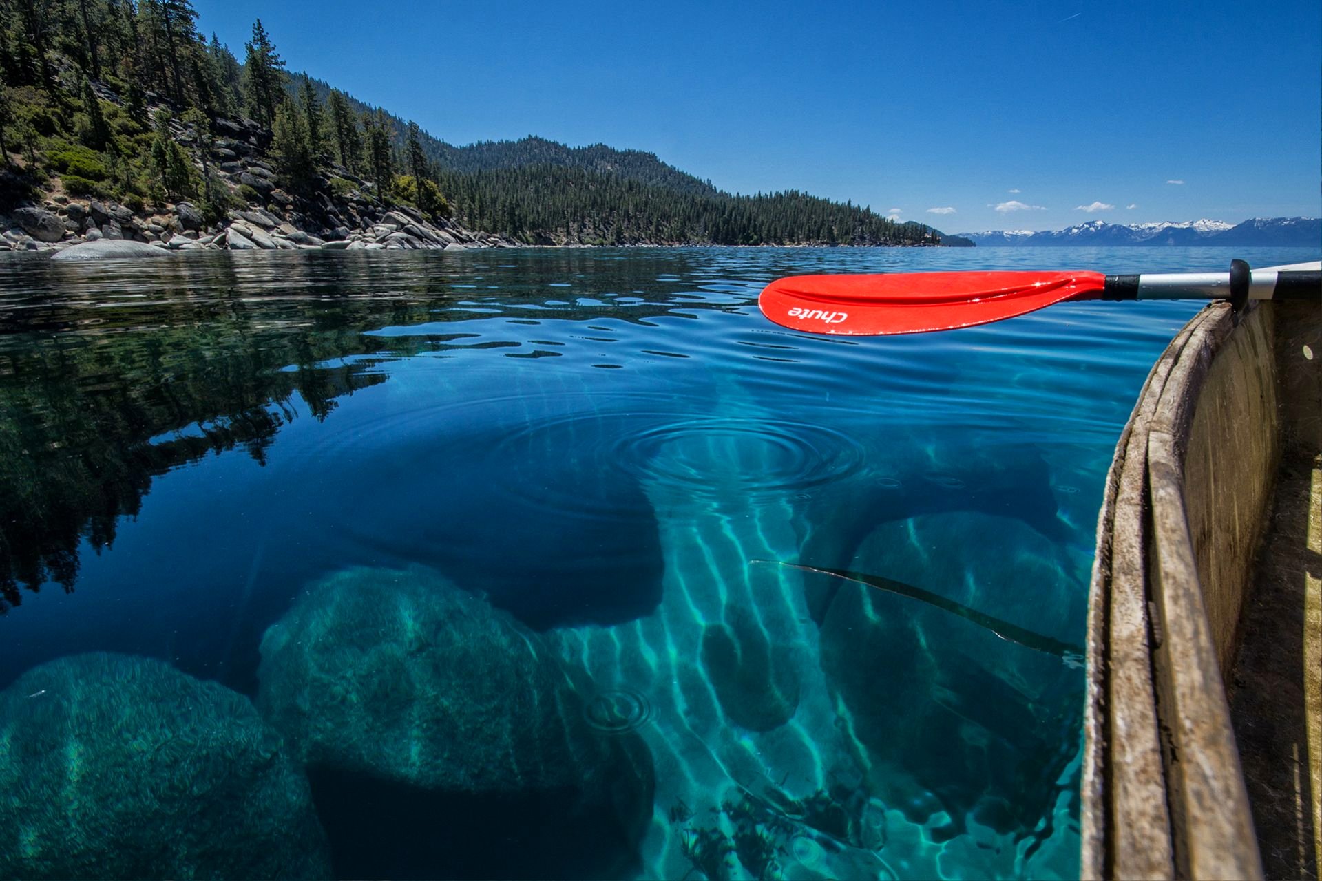 ky mountain lake water transparency boat paddle