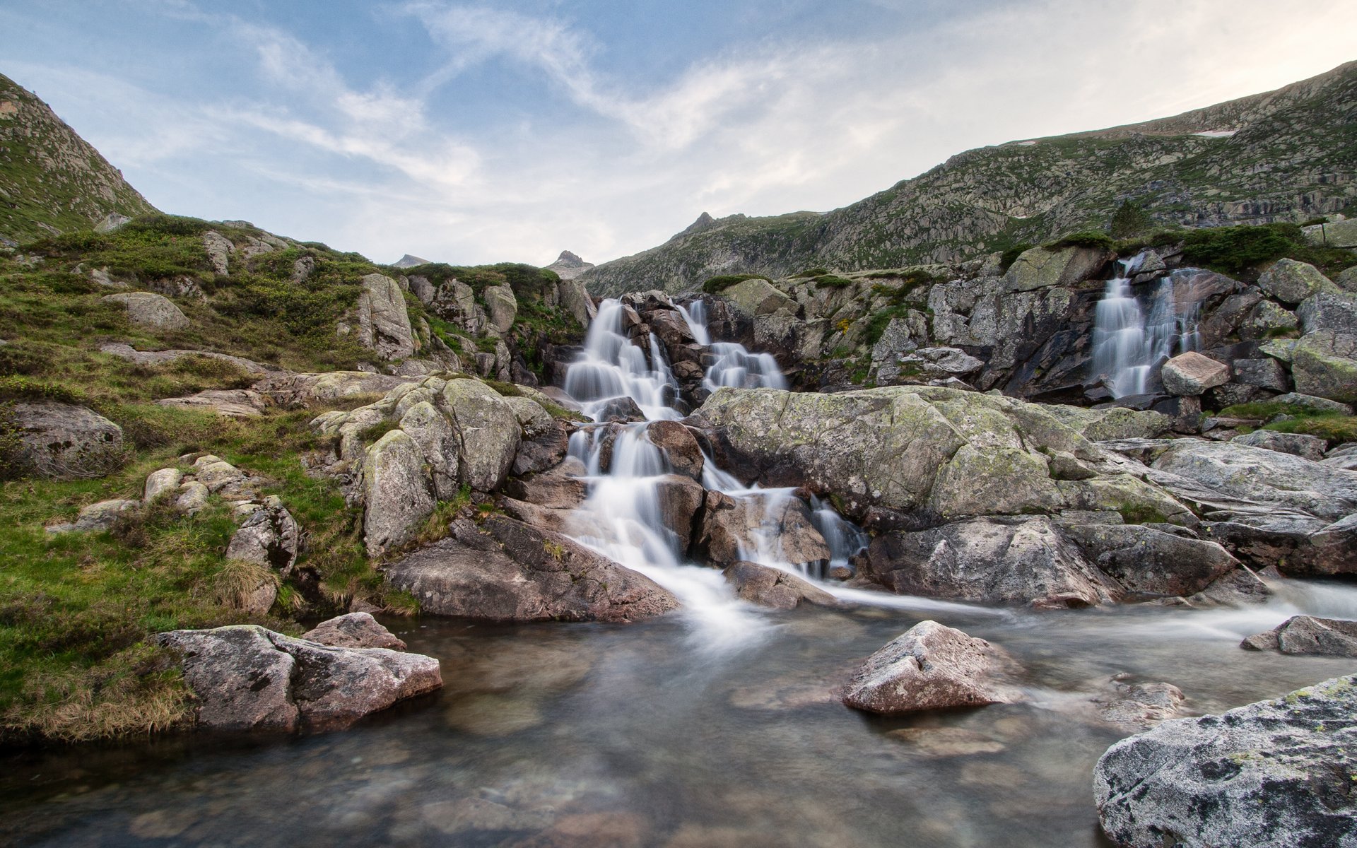 francia pirenei pietre fiume