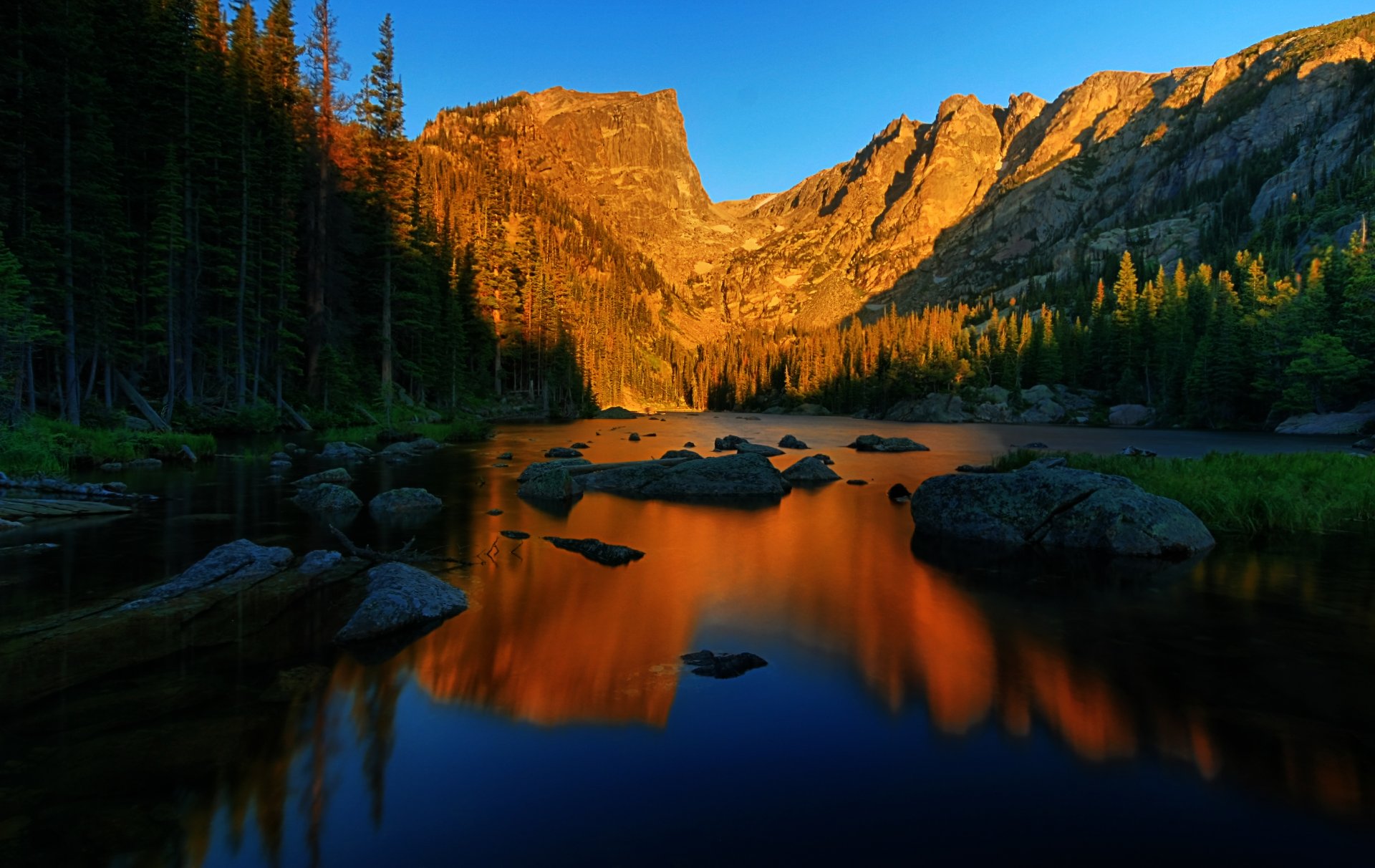 landscape nature mountain beauty tree blue sky