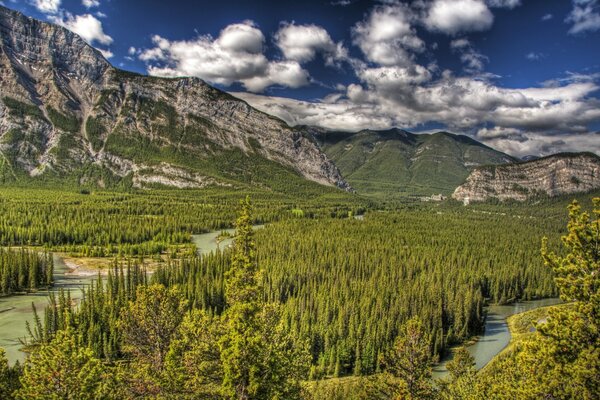 Canadian Park. Krajobraz górski