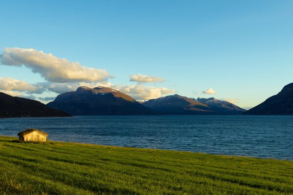 Morning Bay Landschaft in Norwegen