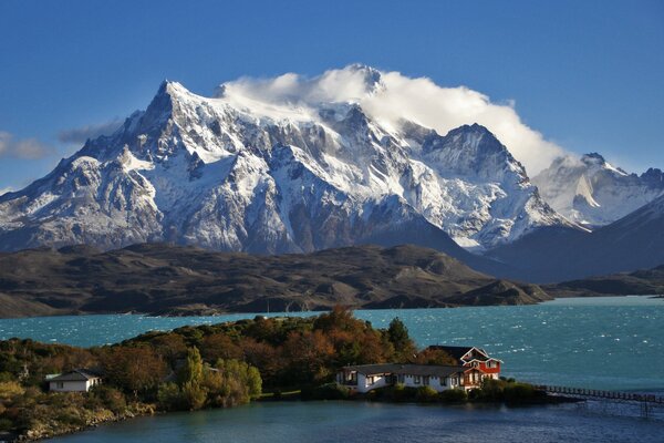 Hotel in Patagonien am See