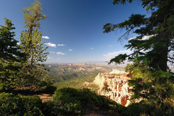 Paisaje de montaña vista encantadora