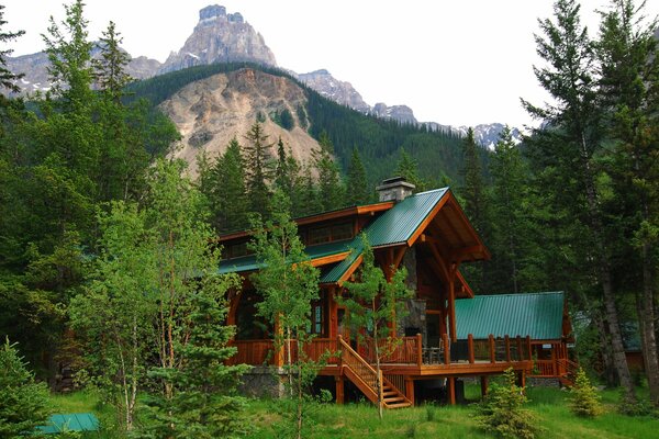 A house in the mountains solitude silence