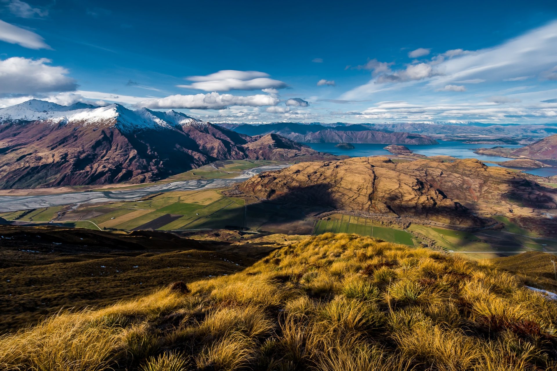 wanaka nowa zelandia widok jezioro góry