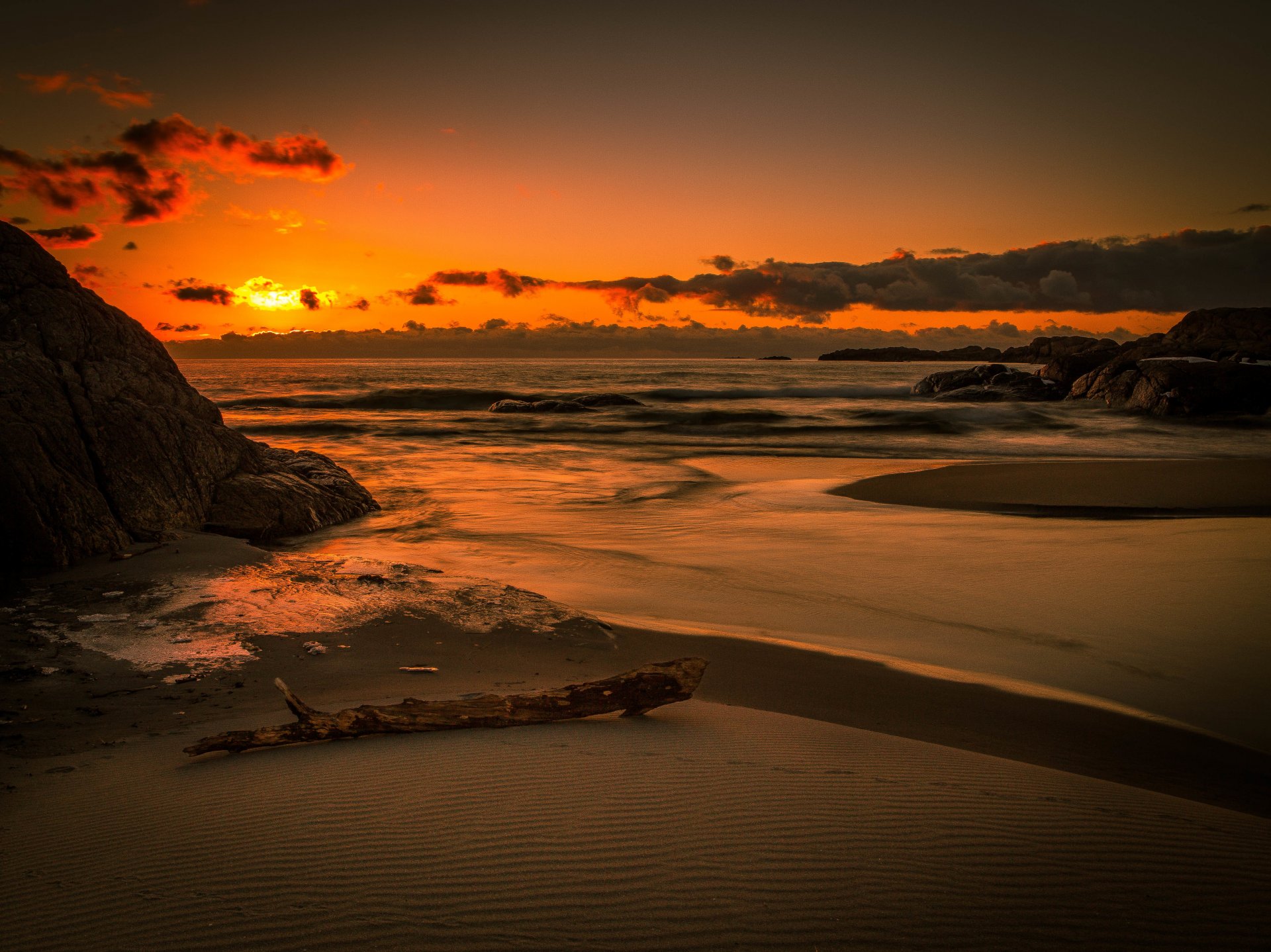 naturaleza paisaje playa océano arena amanecer horizonte