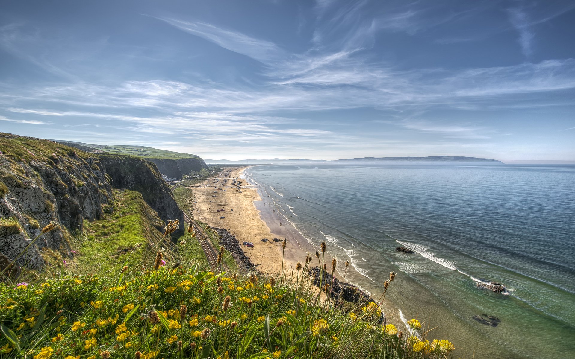 benone beach ireland atlantic ocean