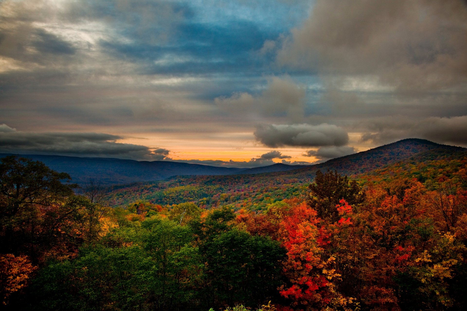 wald berge usa landschaft herbst virginia natur foto