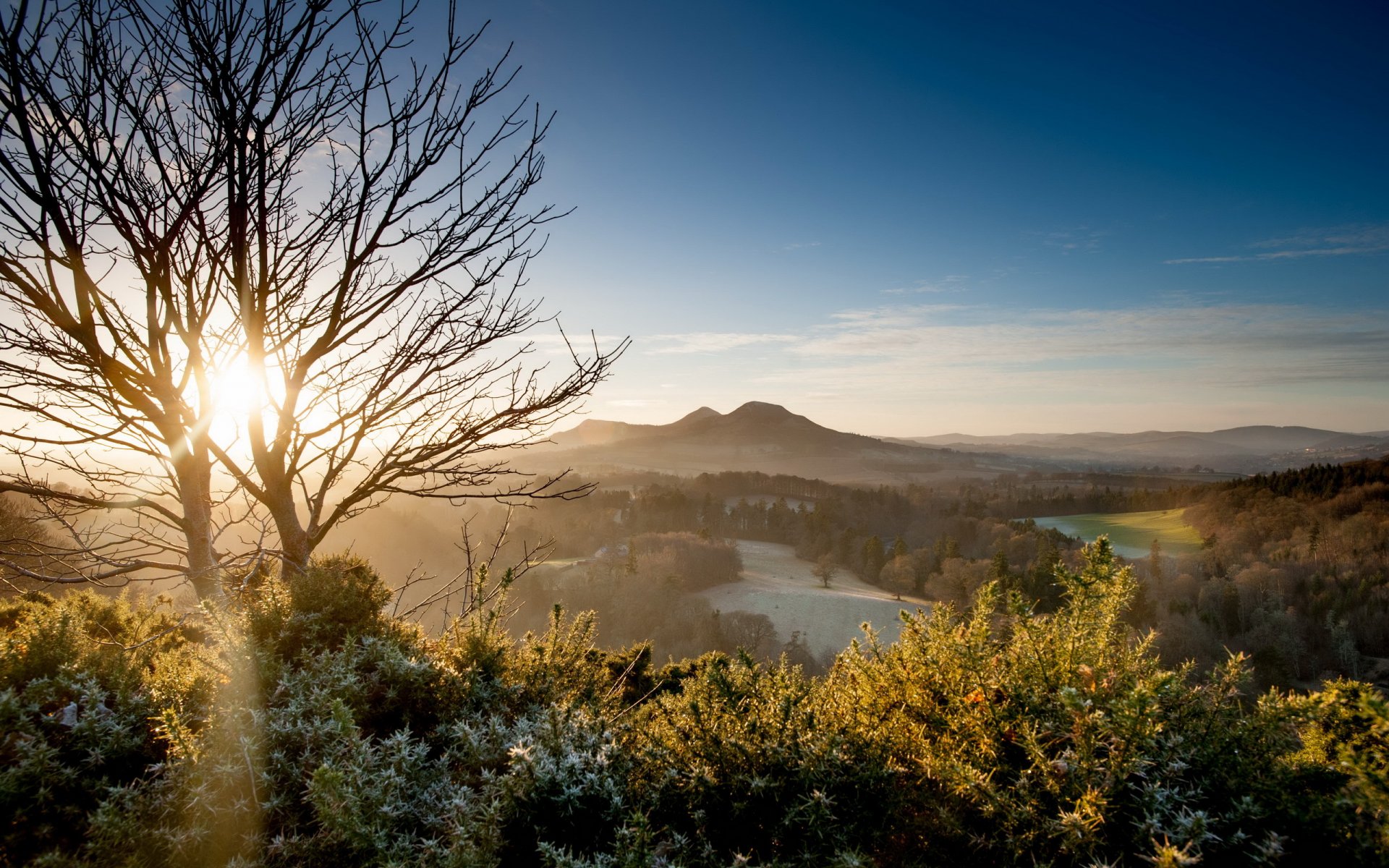 morning light mountain landscape