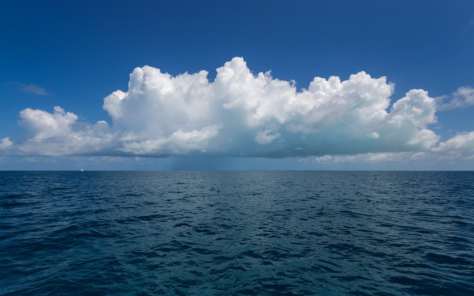 ciel nuages mer horizon bateau voile