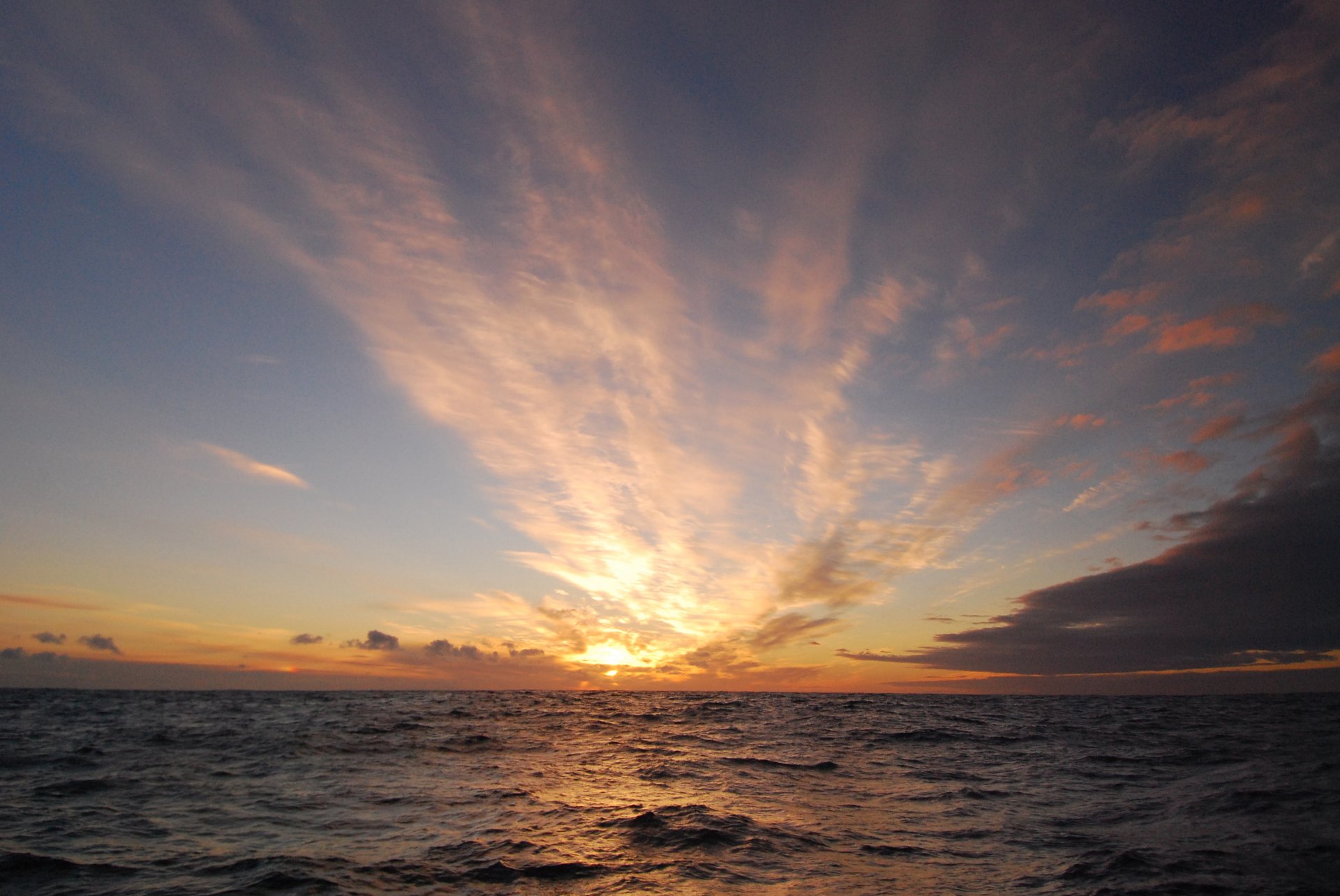 himmel dämmerung meer