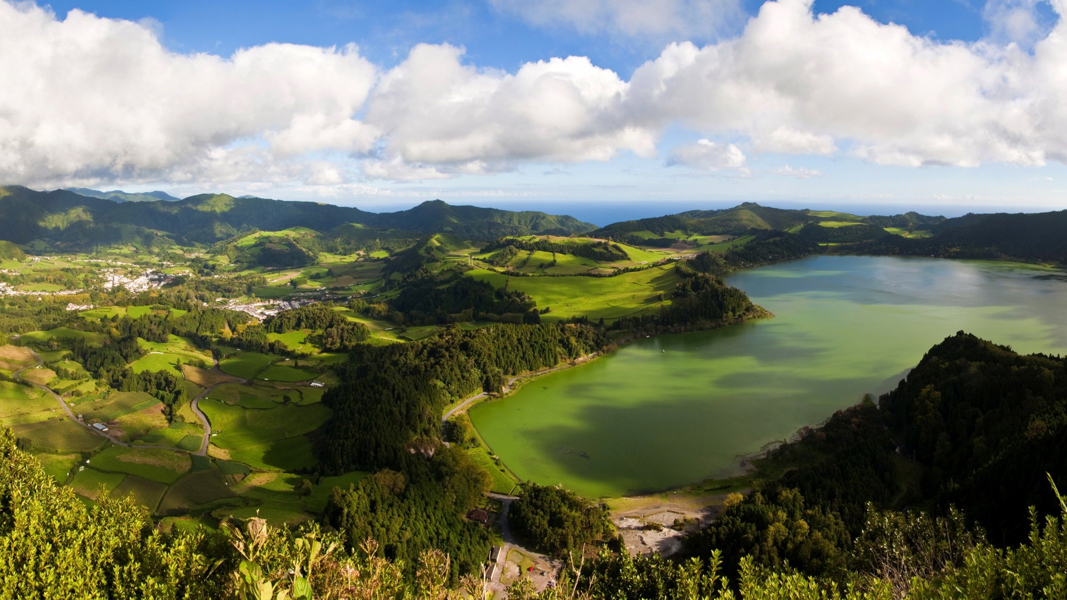 paisaje portugal azores são miguel - arriba nubes naturaleza foto